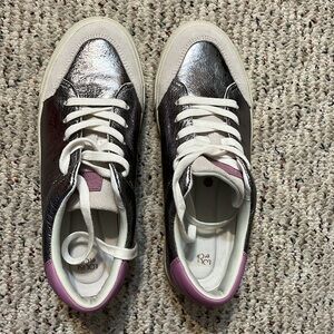 Louise etCie  Silver and Pink Women's Sneakers 8m